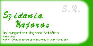 szidonia majoros business card